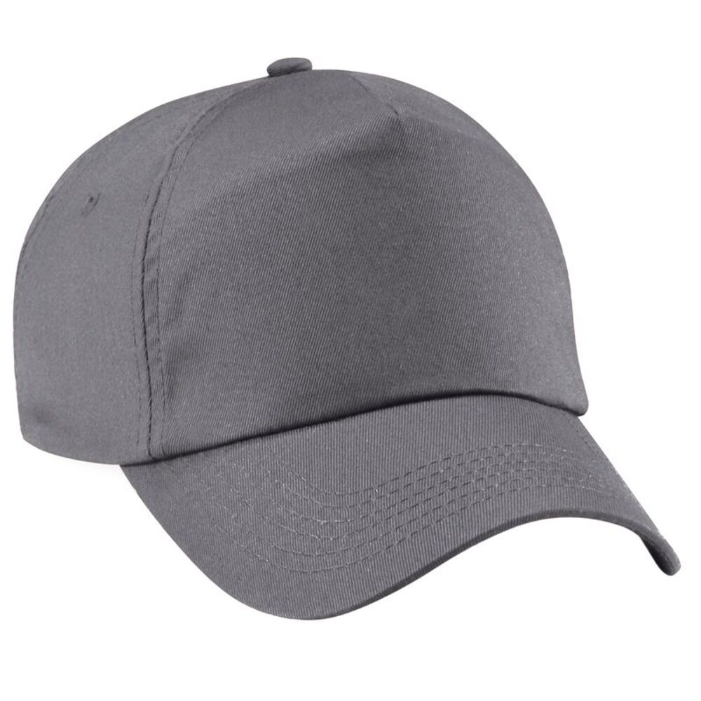 Beechfield Unisex Plain Original 5 Panel Baseball Cap / Graphite Gray